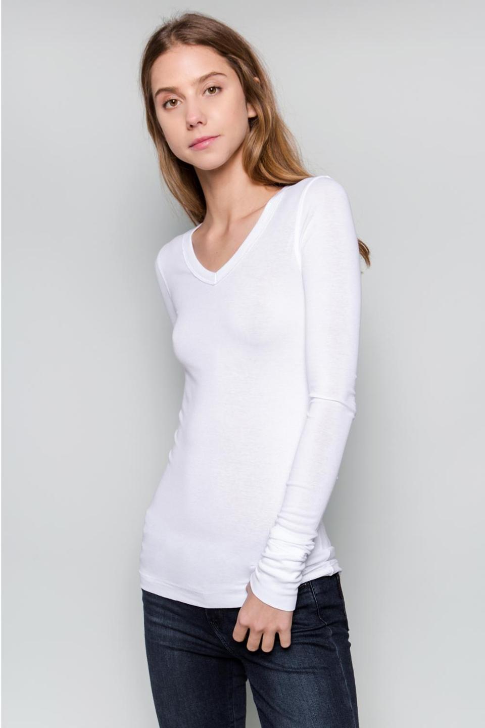 FLAGSHIP-L/S V-Neck [Clean-Edge] by Crown Jewel Brand